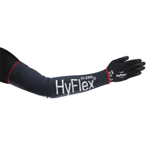 Manchon de compression &eacute;troit et long HyFlex, 18", Kevlar/Polyamide/Spandex/Acier inoxydable, Bleu Superchem Industries