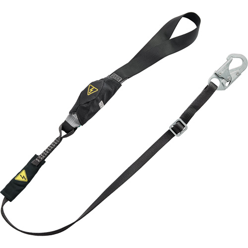 V-Series Utility Energy Absorbing Lanyard, 6', Snap Hook Center, Snap Hook Leg Ends, Nylon Superchem Industries