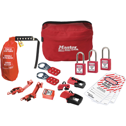 Premier Lockout Kit with Zenex Thermoplastic Locks, Electrical Kit, 16 Components Superchem Industries