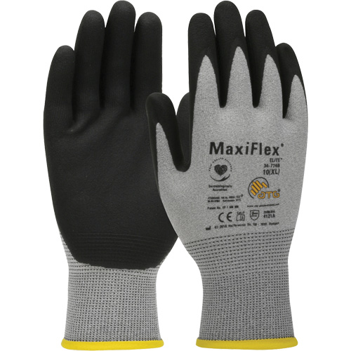 ATG MaxiFlex&reg; Elite Ultra Lightweight Touchscreen Compatible Gloves, Large, Nitrile Coating, 18 Gauge, Nylon Shell Superchem Industries