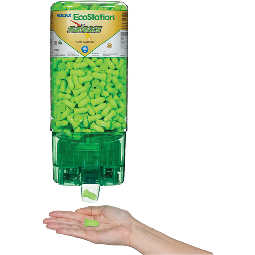 Ensemble de distributeur sans contact EcoStation de bouchons d'oreilles Meteors Superchem Industries