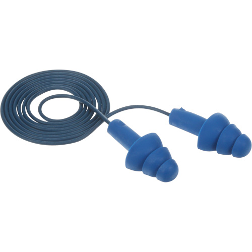 Bouchons d'oreilles pr&eacute;moul&eacute;s E-A-R Ultrafit , Avec cordon, Taille unique, Vrac - Sac en poly, NRR dB NRR 25 dB Superchem Industries