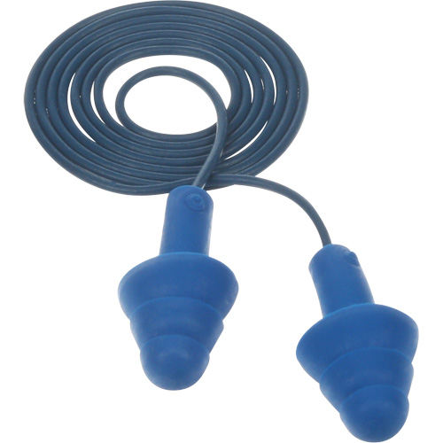 Bouchons d'oreilles pr&eacute;moul&eacute;s E-A-R Ultrafit , Avec cordon, Taille unique, Vrac - Sac en poly, NRR dB NRR 25 dB Superchem Industries