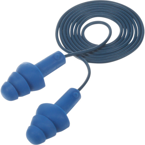 Bouchons d'oreilles pr&eacute;moul&eacute;s E-A-R Ultrafit , Avec cordon, Taille unique, Vrac - Sac en poly, NRR dB NRR 25 dB Superchem Industries