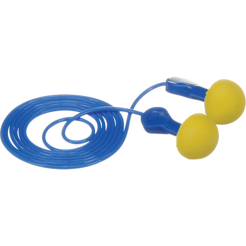 Bouchons d'oreilles rapides de style capsule E-A-R, Avec cordon, Vrac - Sachet coussin, 25 dB NRR, Taille unique Superchem Industries