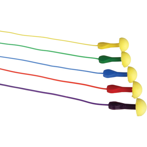 Bouchons d'oreilles rapides de style capsule E-A-R, Avec cordon, Vrac - Sachet coussin, 25 dB NRR, Taille unique Superchem Industries