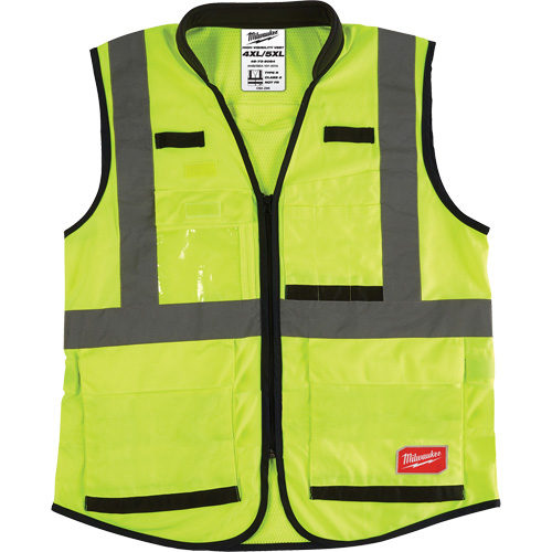 Veste de s&eacute;curit&eacute; haute performance, Jaune lime haute visibilit&eacute;, 4T-Grand/5T-Grand Superchem Industries