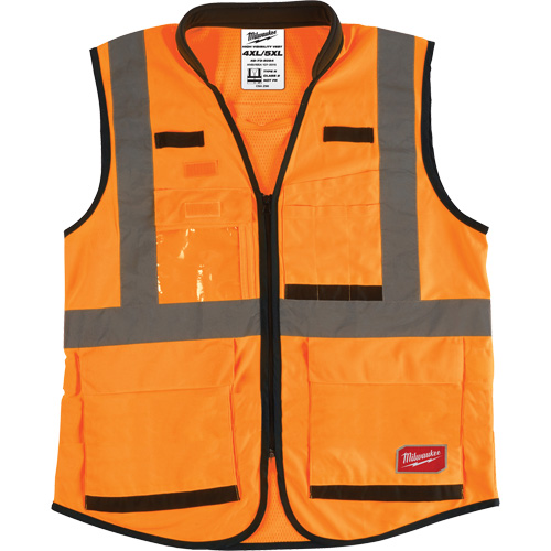 Veste de s&eacute;curit&eacute; haute performance, Orange haute visibilit&eacute;, 4T-Grand/5T-Grand Superchem Industries