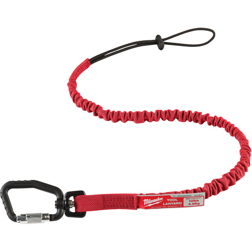 Locking Tool Lanyard, Bungee, Carabiner/Loop Superchem Industries