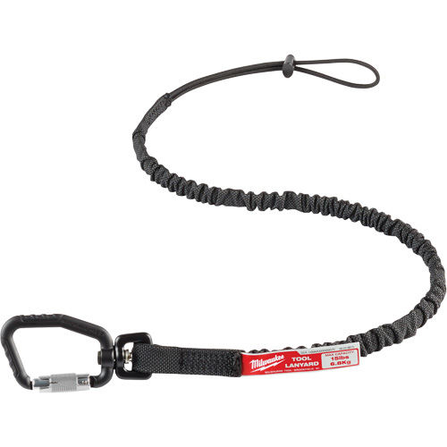 Locking Tool Lanyard, Bungee, Carabiner/Loop Superchem Industries