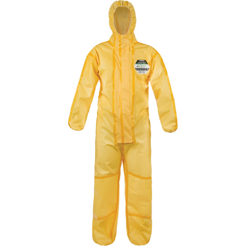ChemMax&reg; 1 Coveralls, Polyethylene/Polypropylene, Small, Yellow Superchem Industries