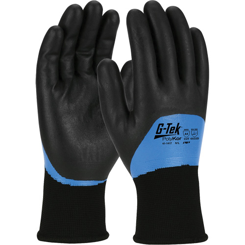 G-Tek&reg; PolyKor&reg; Insulated Cut-Resistant Glove, Size Small, 15 Gauge, Nitrile Coated, Engineered Yarn Shell, ANSI/ISEA 105 Level 4 Superchem Industries