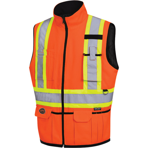 6688 Reversible Vest, High Visibility Orange, 2X-Large, Polyester Superchem Industries
