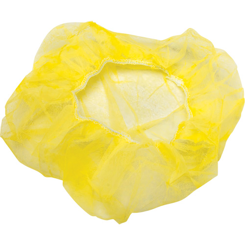 Bonnets bouffants, Polypropyl&egrave;ne, 21", Jaune Superchem Industries