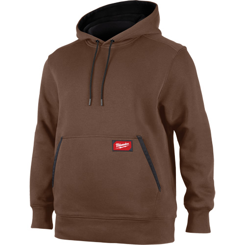 Midweight Pullover Hoodie, Men's, Small, Brown Superchem Industries