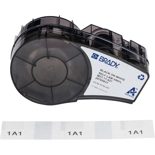 Self-Laminating Wrap Around Labels with Ribbon, Black Superchem Industries