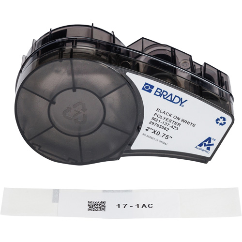 Harsh Environment Multi-Purpose Labels with Ribbon, Black Superchem Industries