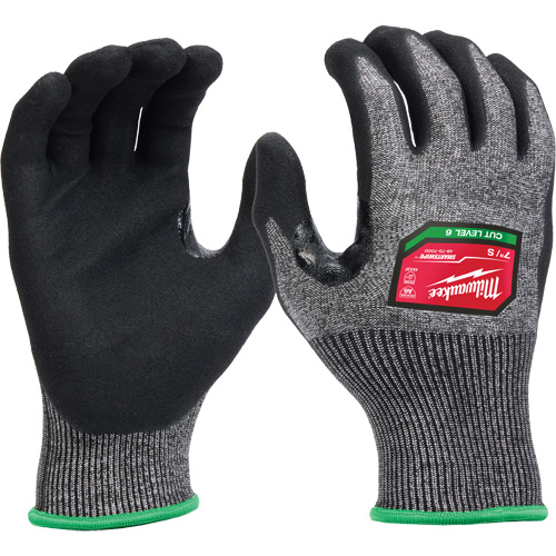 Gants enduits par trempage &agrave; dext&eacute;rit&eacute; &eacute;lev&eacute;e, Taille Petit, Calibre 18, Rev&ecirc;tement Nitrile, Enveloppe en Poly&eacute;thyl&egrave;ne, ASTM ANSI niveau A6/EN 388 niveau F Superchem Industries