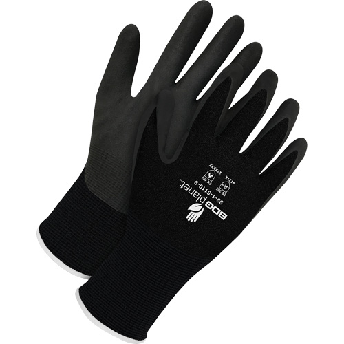 Gants enduits BDG Planet, 2T-petit/5, R&ecirc;vetement Mousse de nitrile, Calibre 15, Enveloppe en Nylon/Spand Superchem Industries