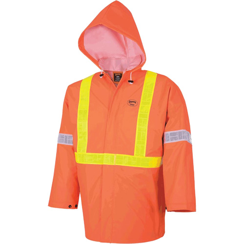 R85 Ensemble imperm&eacute;able de s&eacute;curit&eacute; 3 pi&egrave;ces ignifuge Element FR, Petit, Orange haute visibilit&eacute; Superchem Industries