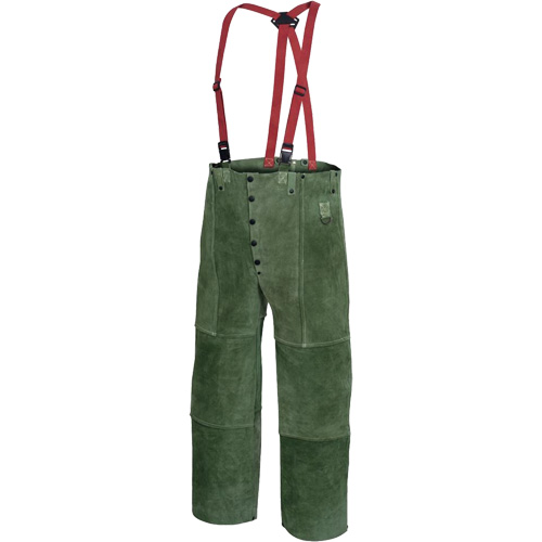 WP 100 Pantalon avec taille &eacute;lastique pour soudeur, Petit, Vert Superchem Industries