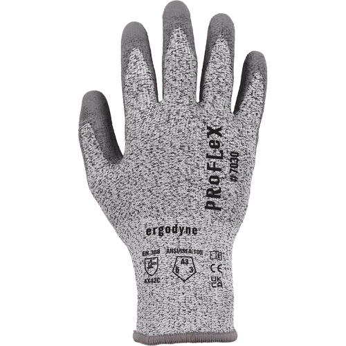ProFlex 7030 Cut-Resistant Gloves, Size Small, 13 Gauge, Polyurethane Coated, Nylon/HPPE/Spandex Shell, ASTM ANSI Level A3/EN 388 Level C Superchem Industries