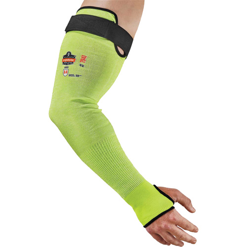 Manche de protection contre la coupe ProFlex 7941-PR, TenaLux, 22", ASTM ANSI niveau A4/EN 388 niveau D, Lime haute visibilit&eacute; Superchem Industries