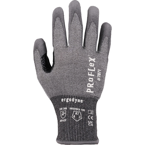 ProFlex 7071 PU Coated Cut-Resistant Gloves, Size Small, 18 Gauge, Polyurethane Coated, HPPE/Tungsten Shell, ASTM ANSI Level A7/EN 388 Level F Superchem Industries