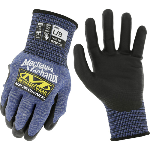Gants r&eacute;sistants aux coupures SpeeKnit S2EC03, Taille Petit/7, Calibre 18, Rev&ecirc;tement Ur&eacute;thane, Enveloppe en PEHP/Tungst&egrave;ne, ASTM ANSI niveau A7/EN 388 niveau F Superchem Industries