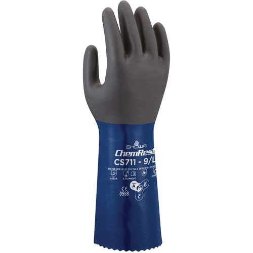 CS710 Chemical-Resistant Gloves, Size 7, 14" L, Polyester Superchem Industries