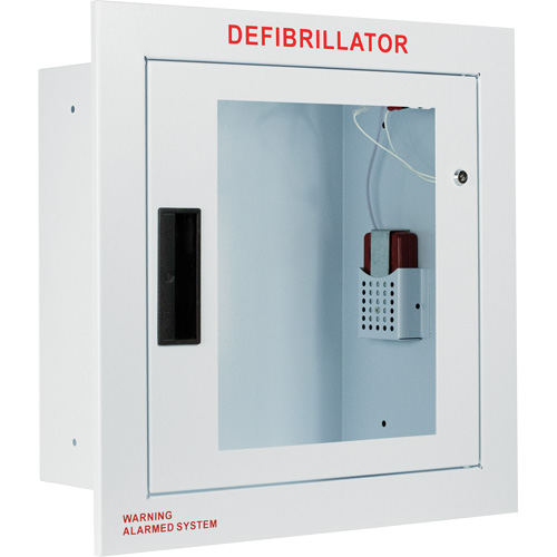 Grande armoire enti&egrave;rement encastr&eacute;e avec alarme, Zoll AED Plus/Zoll AED 3/Cardio-Science/Physio-Control Pour, Non m&eacute;dical Superchem Industries