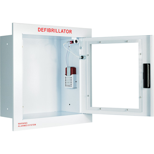 Grande armoire enti&egrave;rement encastr&eacute;e avec alarme, Zoll AED Plus/Zoll AED 3/Cardio-Science/Physio-Control Pour, Non m&eacute;dical Superchem Industries