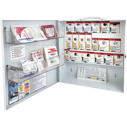 SmartCompliance&reg; First Aid Cabinet, Meets CSA Z1220-17 Type 2 Low-Risk Environment, Small (2-25 Workers) Superchem Industries