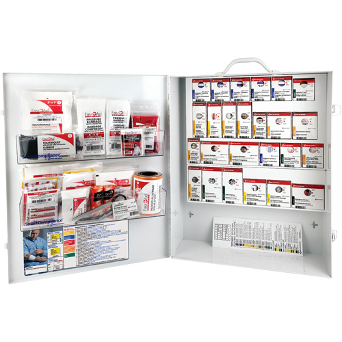 SmartCompliance&reg;  First Aid Cabinet, Meets CSA Z1220-17 Type 3 High-Risk Environment, Medium (26-50 Workers) Superchem Industries