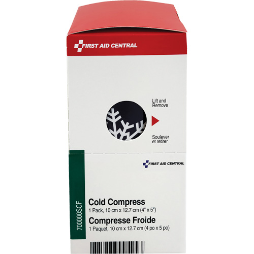 Recharge de compresses instantan&eacute;es SmartCompliance, Froid, Utilisation unique, 4" x 5" Superchem Industries