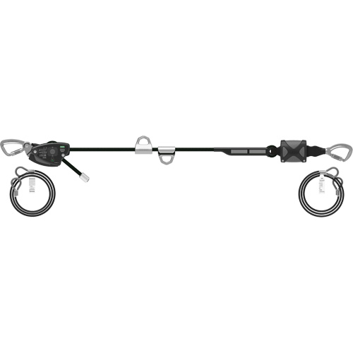 60' Rope Temporary Horizontal Lifeline, Kernmantle Superchem Industries
