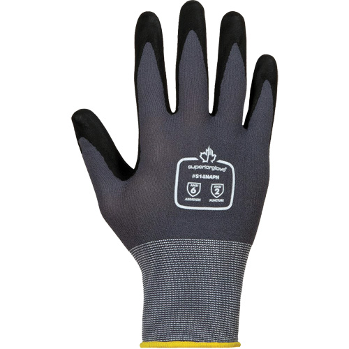 Gants anti-abrasion Dexterity, 2T-petit/5, R&ecirc;vetement Mousse de nitrile, Calibre 15, Enveloppe en Nylon/Coton Superchem Industries