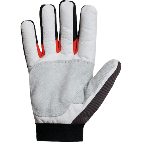 Clutch Gear&reg; Thinsulate Mechanic's Gloves, Grain Goatskin/Split Leather Palm, Size Small/7 Superchem Industries
