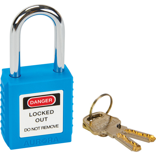 Lock for Lockouts, Safety Padlock, Keyed Different, Thermoplastic, 1-1/2" Width Superchem Industries