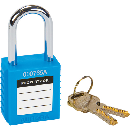 Lock for Lockouts, Safety Padlock, Keyed Different, Thermoplastic, 1-1/2" Width Superchem Industries