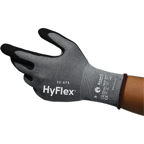 Gants anti-coupures HyFlex 11-571, 5, Calibre 15, Rev&ecirc;tement Nitrile, ASTM ANSI niveau A4/EN 388 niveau D Superchem Industries