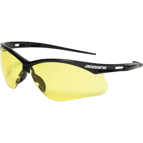 Lunettes de s&eacute;curit&eacute;, Lentille Ambr&eacute;e, Anti-&eacute;gratignures, ANSI Z87+/R&eacute;pond ou surpasse la norme CSA Z94.3 Superchem Industries