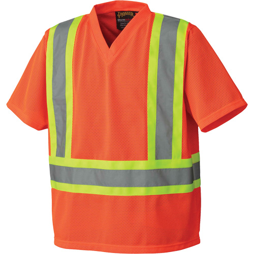 5992P Safety T-Shirt, Polyester, Small, High Visibility Orange Superchem Industries