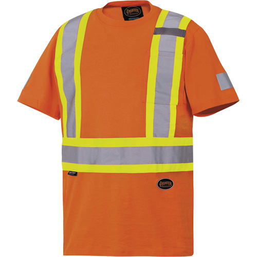 6978 Safety T-Shirt, Cotton, Large, Orange Superchem Industries