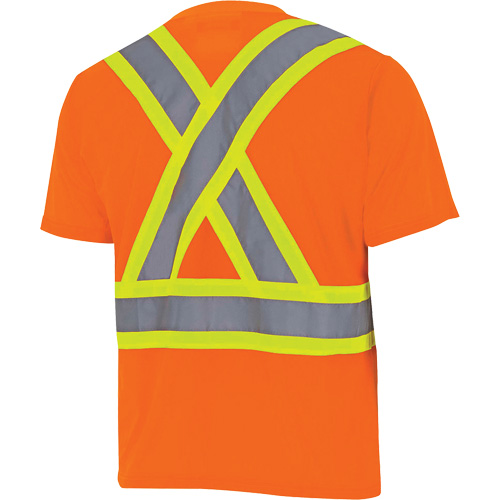 6990 Chandail de s&eacute;curit&eacute; en il-de-perdrix, Polyester, T-petit, Orange haute visibilit&eacute; Superchem Industries