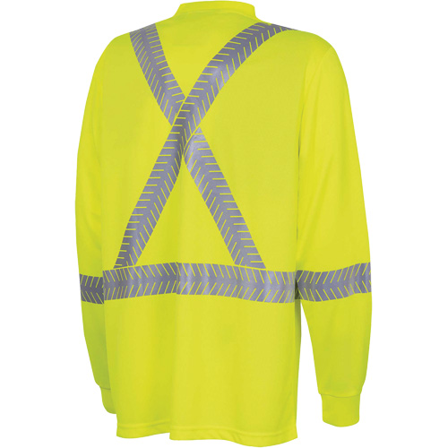 6905A Chandail de s&eacute;curit&eacute; &agrave; manches longues ultra respirant et ultra frais, T-petit, Jaune lime haute visibilit&eacute; Superchem Industries