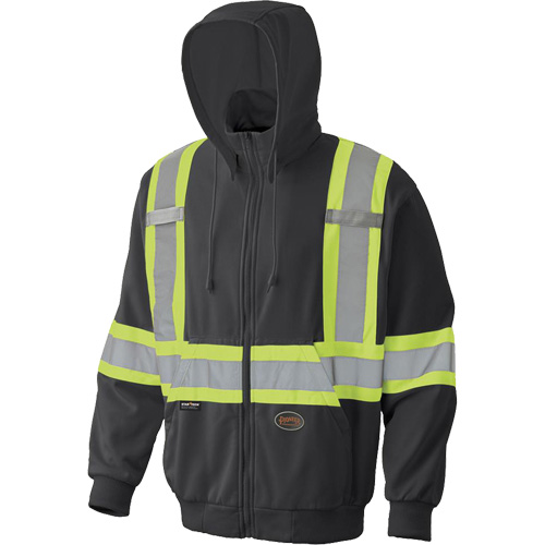 6942 Chandail capuche &agrave; fermeture &eacute;clair, Petit, Noir Superchem Industries