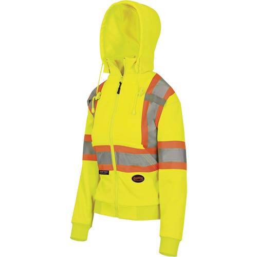 6925W Chandail &agrave; capuche avec fermeture &eacute;clair pour femme, T-petit, Jaune haute visibilit&eacute; Superchem Industries