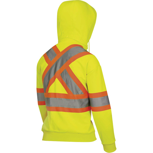 6925W Chandail &agrave; capuche avec fermeture &eacute;clair pour femme, T-petit, Jaune haute visibilit&eacute; Superchem Industries