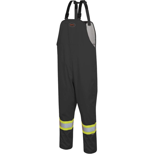 5629BK The Rock 300D Bib Pants, Polyester, Small, Black Superchem Industries